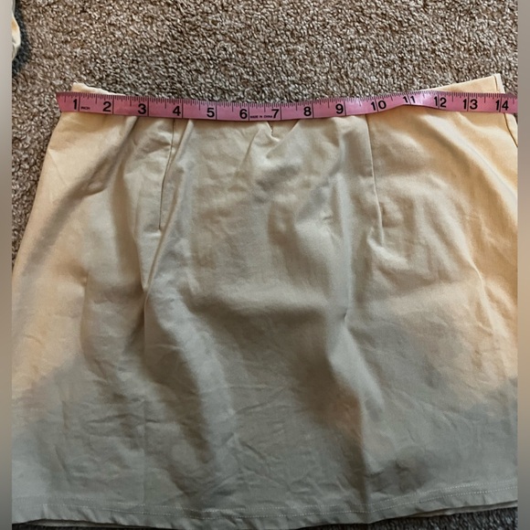 SHEIN Solid Button Front Vest Blazer & Skirt Set Size 10 Color Apricot Not Worn - Picture 6 of 9